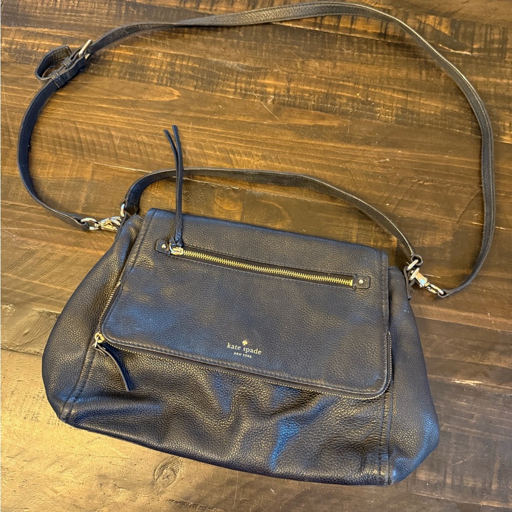 Kate Spade Blue Crossbody Bag with Adjustable Strap